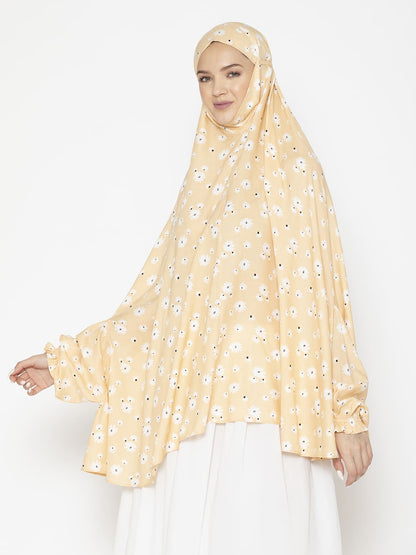 Minimal Floral Modest Namaz Dupatta
