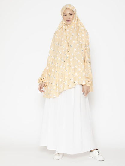 Minimal Floral Modest Namaz Dupatta