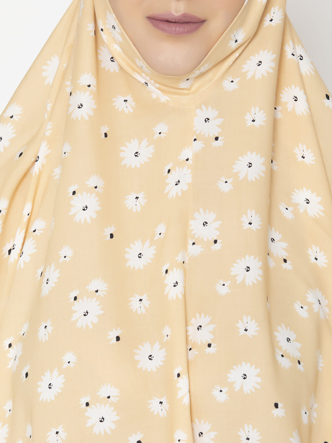 Minimal Floral Modest Namaz Dupatta