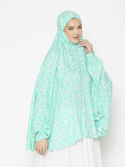 Minimal Floral Modest Namaz Dupatta