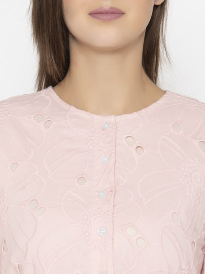 Serenity Daisy Minimalistic Dress Pink