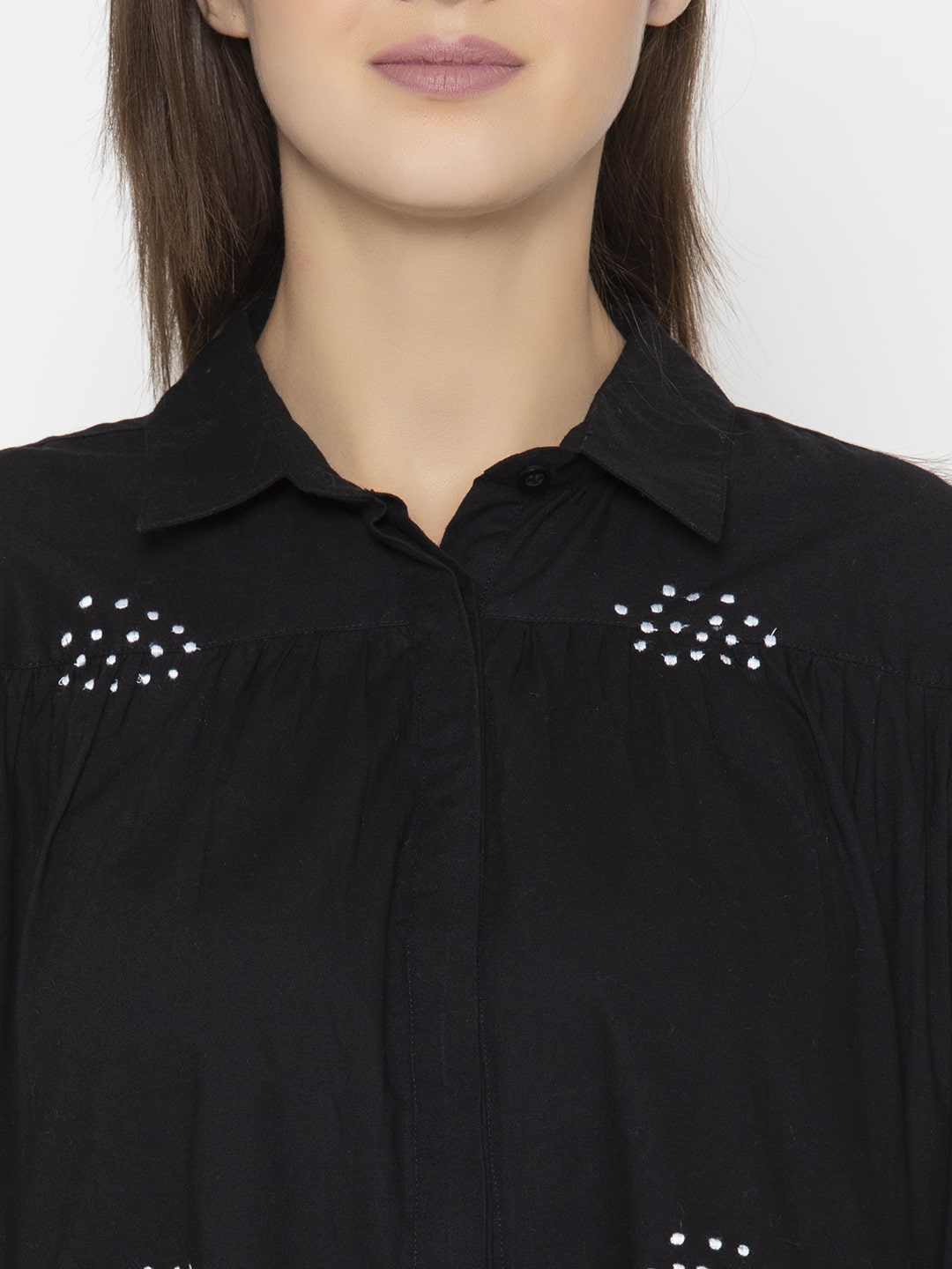 Eternal Noble Dotted Dress Black