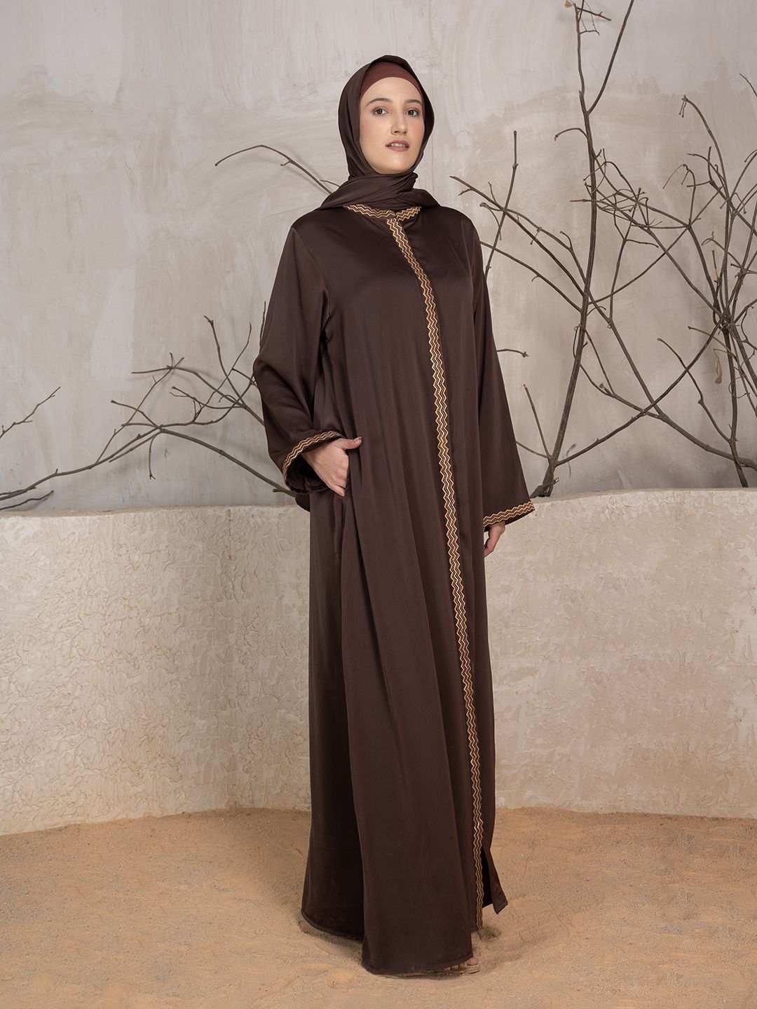 Women Embroidered Abaya Burqa