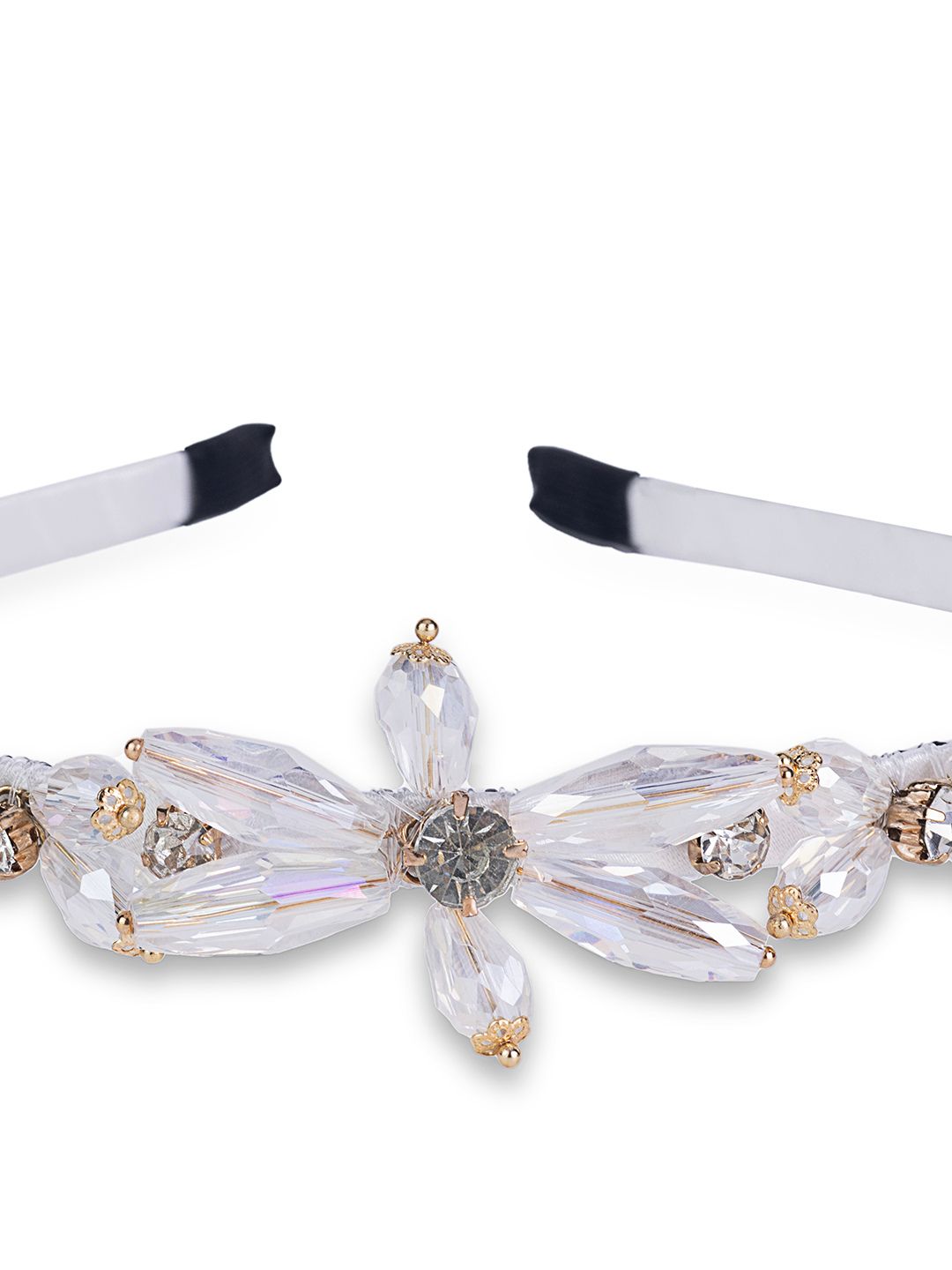 Crystal Elegance Headband White