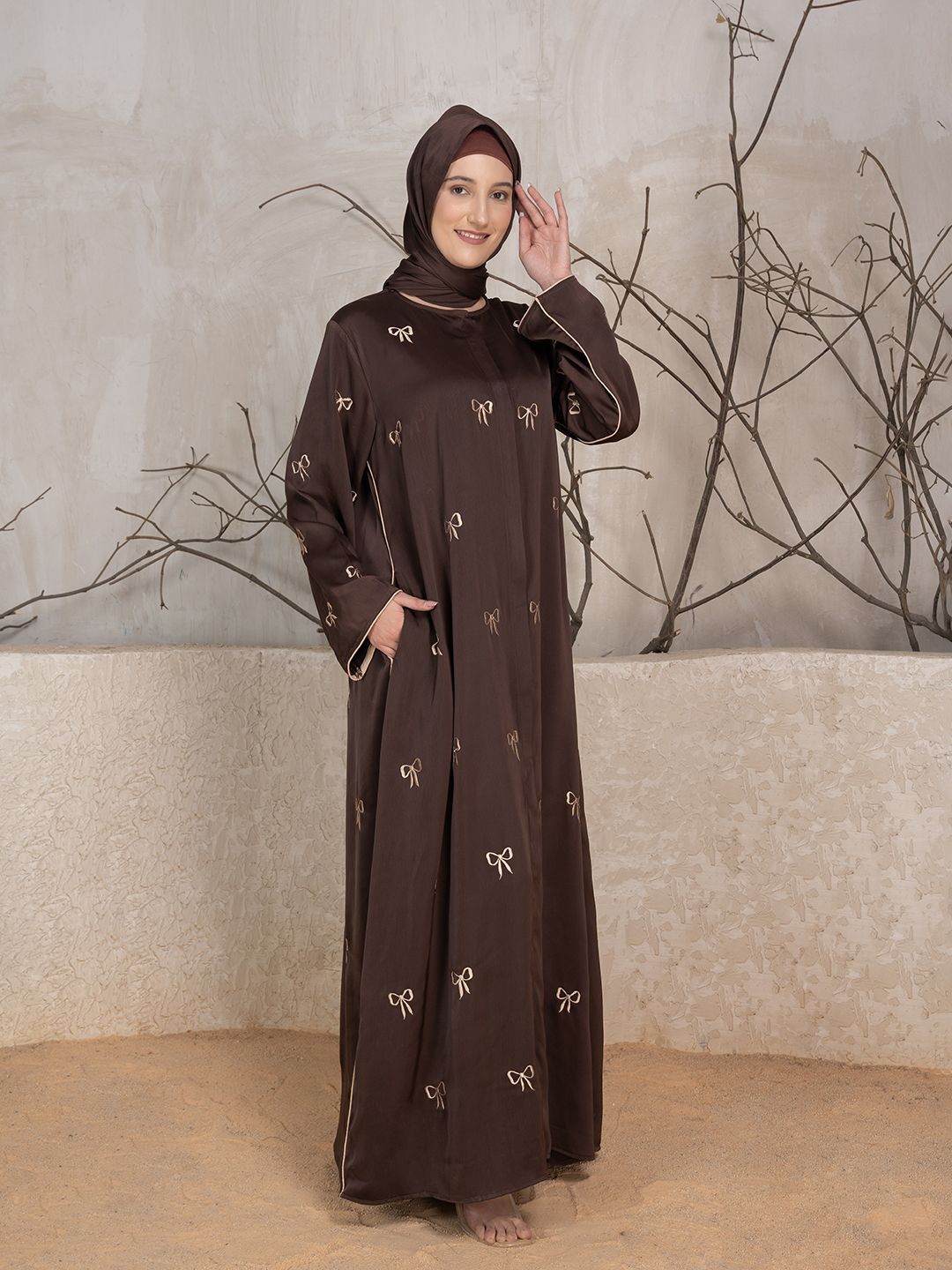 Women Embroidered Abaya Burqa