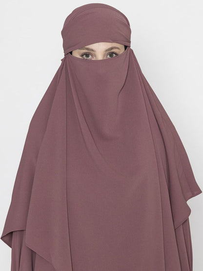 Royal Layered Khimar Mauve