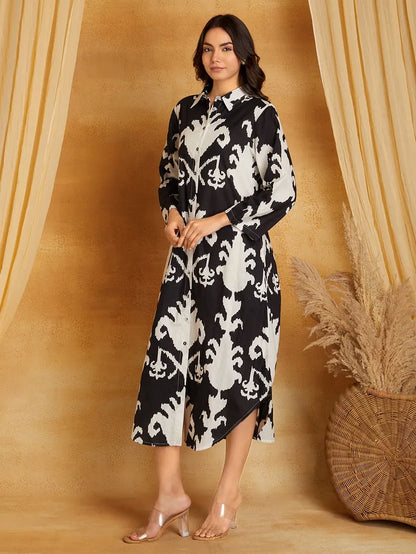 Printed Cotton Dress