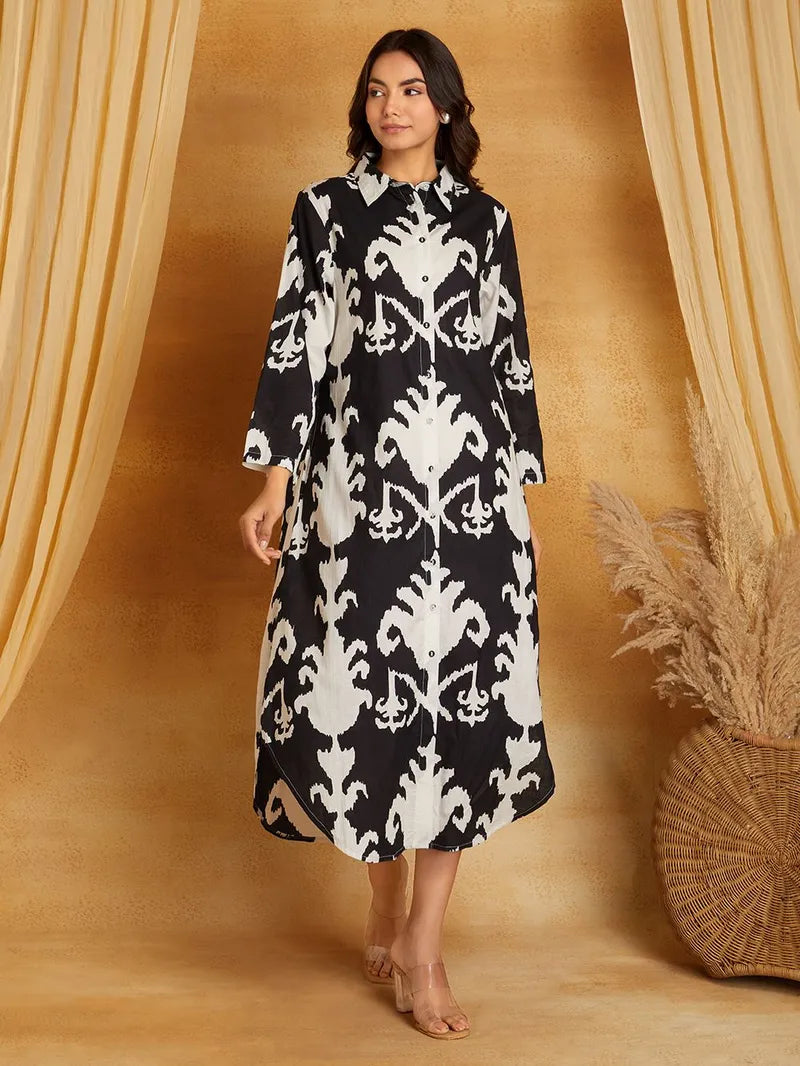 Printed Cotton Dress